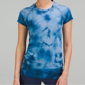 Lululemon Swiftly Tech Short Sleeve Shirt 2.0 in Marble Dye Commander Size 8